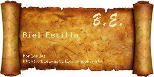 Biel Estilla névjegykártya